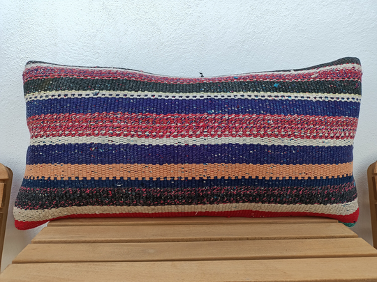 12x24 Inches Kilim Pillow, Sofa Cushion Cover, Pillow Ethnic Bench Chair Bed 12-24Vt50