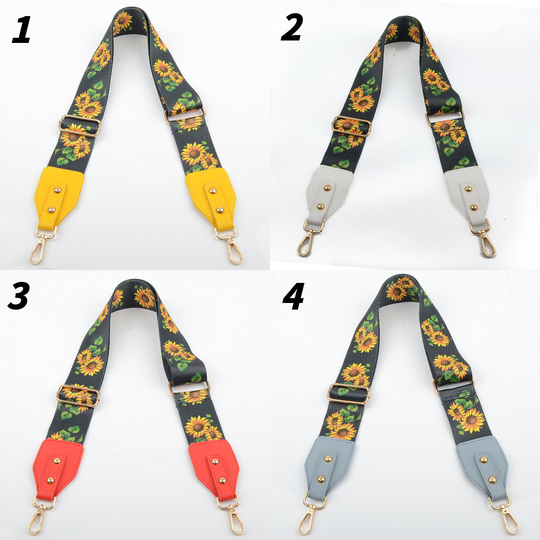2 Pcs Shoulder Straps Colorful Wide To Reduce The Load Non-Adjustable Color Bags Replacement Ethnic Style