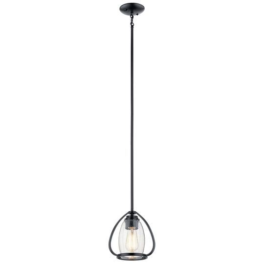 Kichler Lighting Tuscany 1-Light Mini Pendant Black
