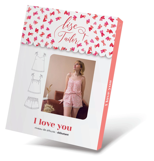Ladies' Camisole & Shorts Set Pattern, I Love You Paper Sewing Lise Tailor