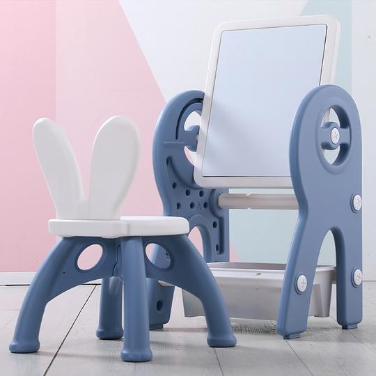2 in 1 Multifunctional Kids Table and Chair Set with Storage