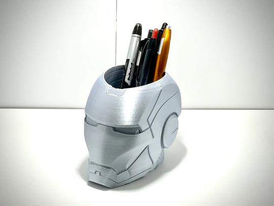 Iron Man Helmet - Pencil Holder Cup Pen Toothbrush Makeup Brush 3D Printed