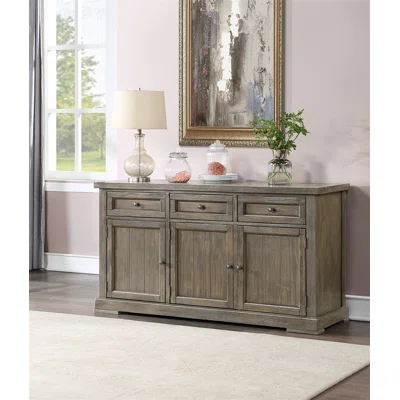 Silview 62.99'' Wide 3 Drawer Sideboard