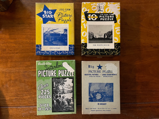 Wwii Era Jigsaw Puzzles Lot Of 4 Complete ~ 250 Pieces