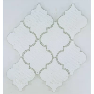 4" x 5" Glass Arabesque Mosaic Wall Tile