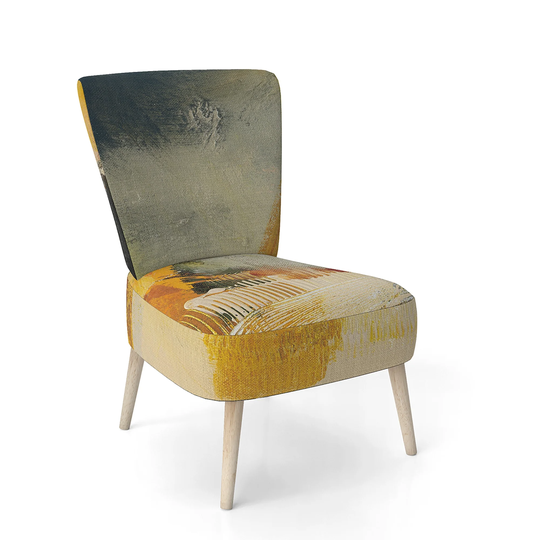 Designart 'End of The Orange Rainbow II' Upholstered Modern Accent Chair