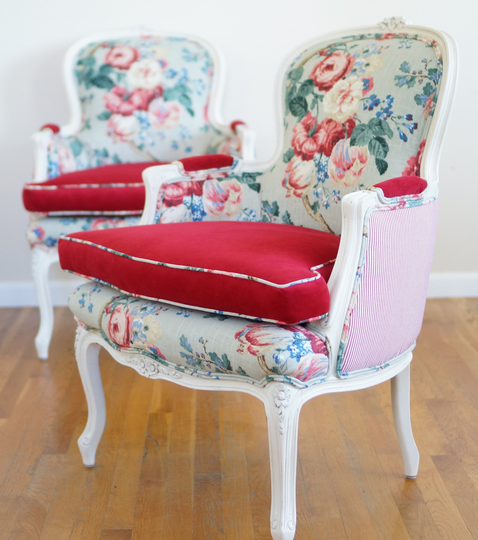 French Classic Bergere Chairs - Sold/Custom Order Only