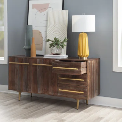 Maxin 58" Wide 3 Drawer Sideboard