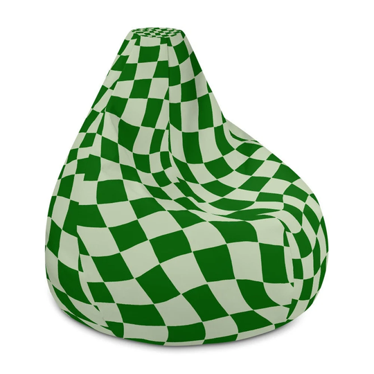 Emerald Green Bean Bag Chair Adult Waterproof Cover 70S Furniture Retro Groovy Funky Danish Pastel Room Decor For Teens