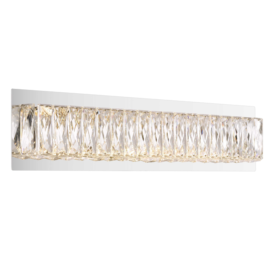 Galaxy 1 Light 23-inch Polished Chrome Vanity Light Wall Light - 23 Inch