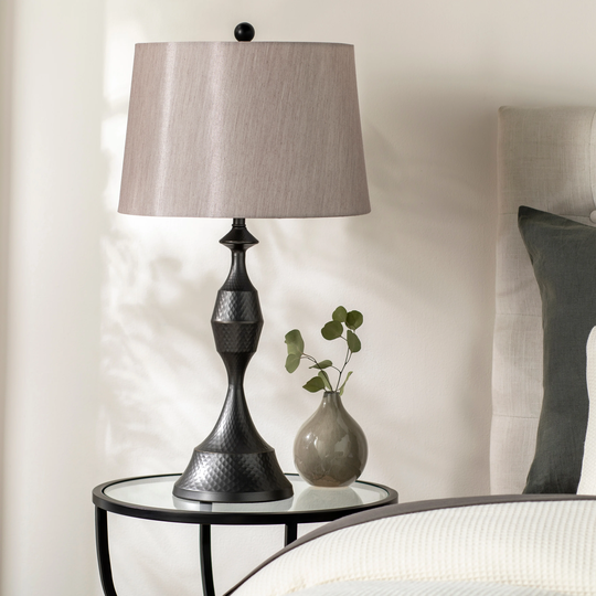 Lenea Modern Metal Table Lamp - 28"H x 15"W x 15"D