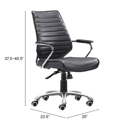 Dove Bend Low Back Office Chair Black