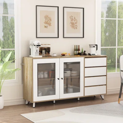 Gravante 63" Wide 4 Drawer Sideboard