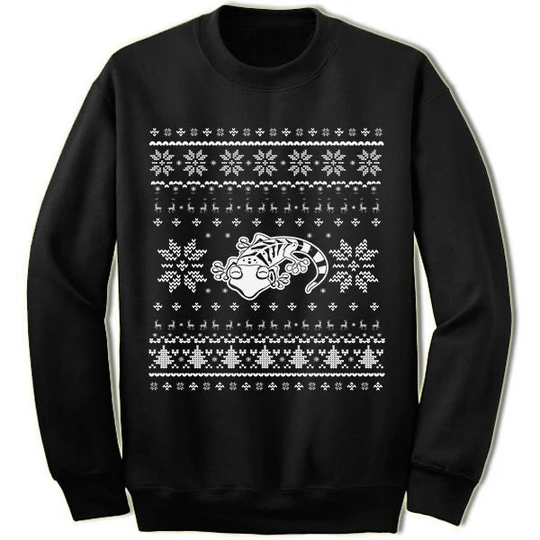 Leopard Gecko Christmas Sweater Sweatshirt. Pet Ugly Xmas Sweater