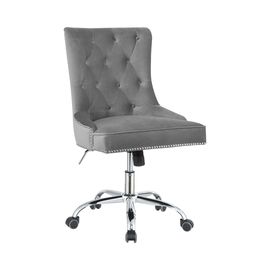Upholstered Office Chair With Nailhead Accents