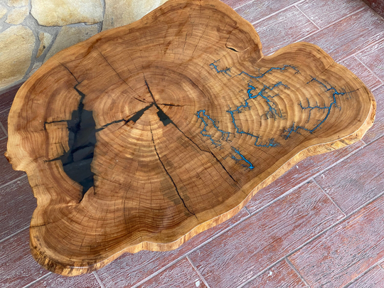 Live Edge Table, Birthday, Resin, Epoxy, Table Top, Slab Epoxy Resin Table, Burl Table, Natural Edge, Wooden Table, Cabin, Wood