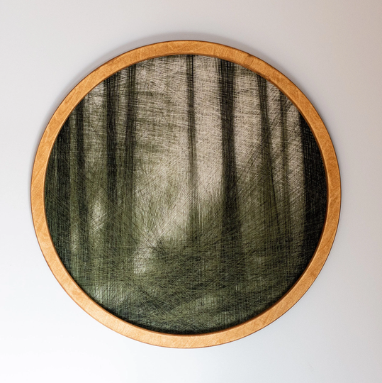 Forest String Art Colorful Portrait Or Diy Kit