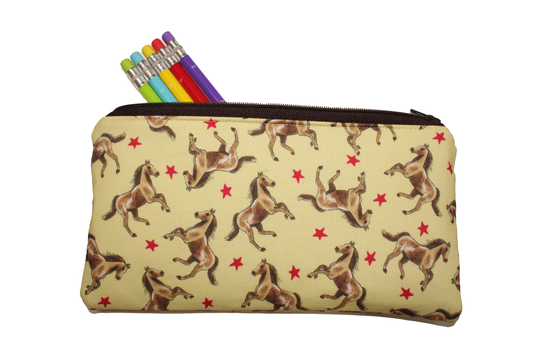Emily Pencil Pouch Vintage Horse