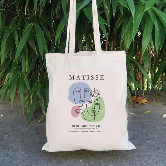 Mzshop - Matisse Abstrackt 4 Eco Bag Reusable Shopping Art Tote Classic Painting Cotton Canvas