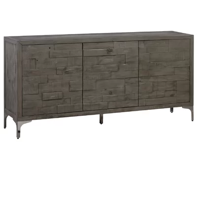 70" Wide Pine Wood Sideboard