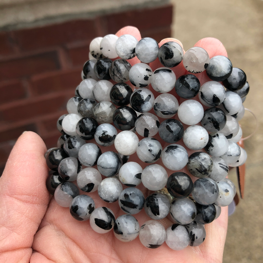 Tourmalined Quartz & Shungite Grounding Bracelet Ws375
