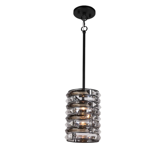 Woodbridge Lighting Lana Crystal Accent Drum Mini-Pendant