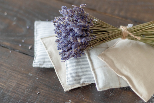 Linen Lavender Bags. Sachet Filled With Organic Lavender. Calming Gift
