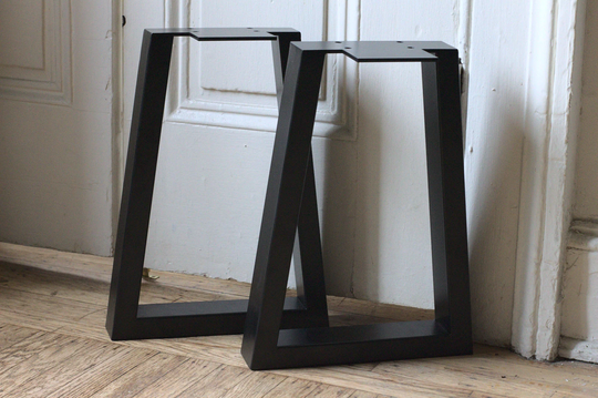 Trapezoid Table Legs - Set Of 2 16" Powder Coated