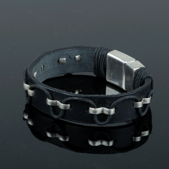 Mens Leather Bracelet For Men Christmas Gift Husband Birthday Dad Idea