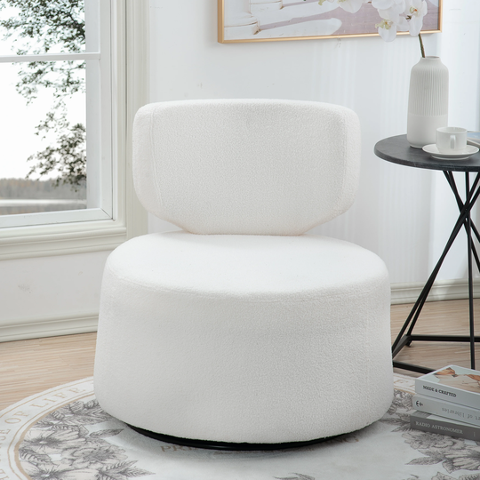 Upholstered Modern 29" Wide Swivel Chair