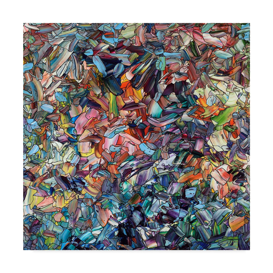 James W. Johnson 'Fragmenting Heart' Canvas Art - Multi-color