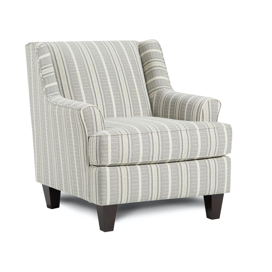 Farmhouse Indigo Accent Chair