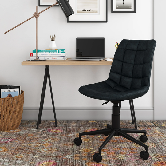 WYNDENHALL Costner Swivel Adjustable Executive Computer Office Chair