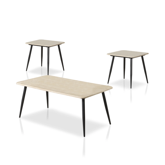 Furniture of America Maisha Mid-century 44-inch 3-piece Coffee Table Set