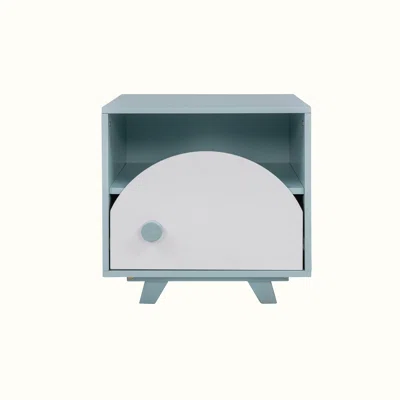 Noce Drawer Storage Wooden Nightstand