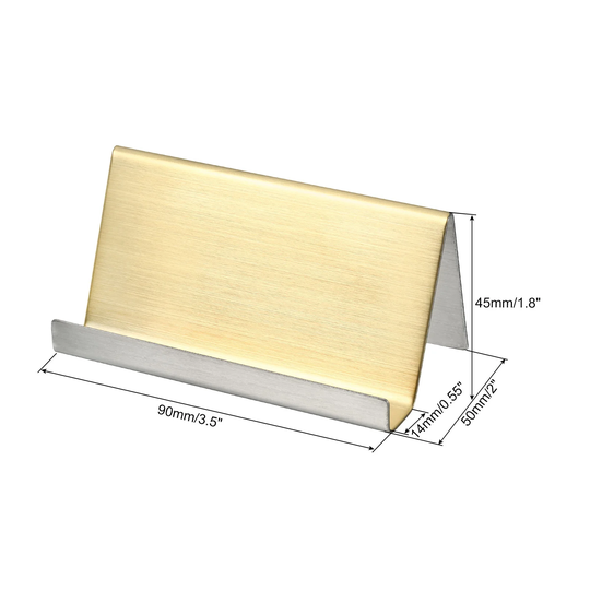 3.5x2x1.8 Inch Business Card Holder Office Name Cards Display Stand