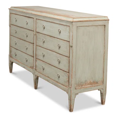 Landry 67" Wide 8 Drawer Pine Solid Wood Sideboard