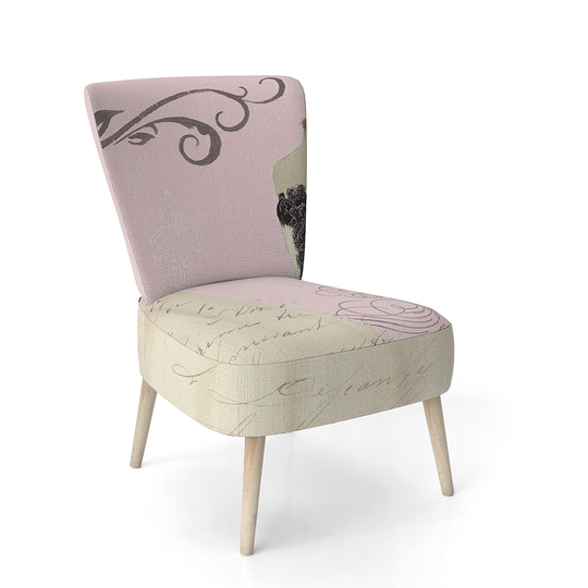 Designart 'French Chandeliers Couture II' Upholstered Fashion Accent Chair