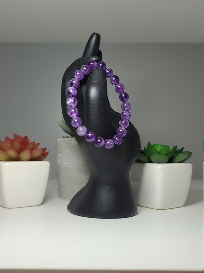 Amethyst Beaded Bracelet