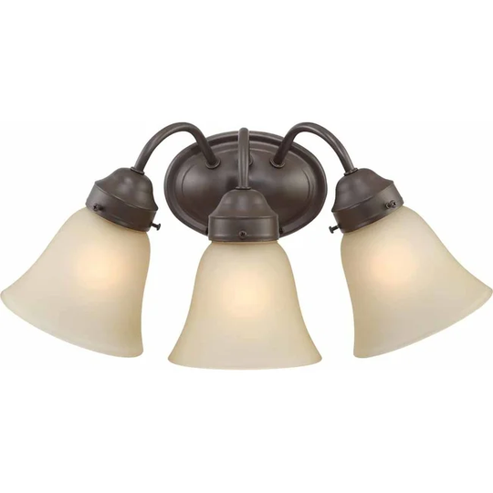 Volume Lighting 3 Light 17" Width Bathroom Vanity Light with Sepia