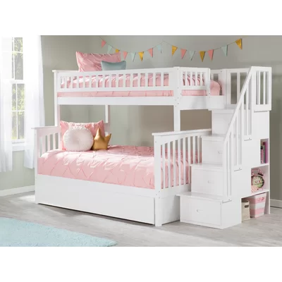 Blaisdell Solid Wood Standard Bunk Bed with Trundle by Viv + Rae™
