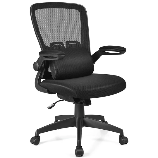 Costway Mesh Office Chair Adjustable Height&Lumbar Support Flip up