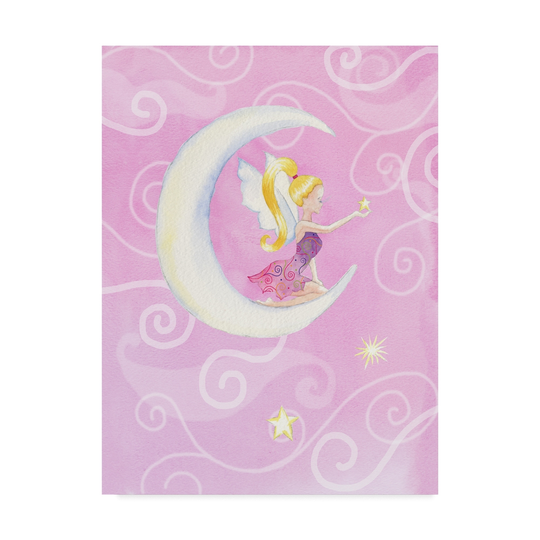 Green Girl Canvas 'Jane Moon Fairy' Canvas Art - Multi-color