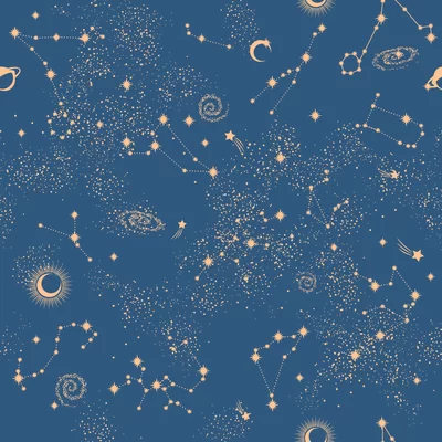 Babcock Night Galaxy Stars Smooth 10' L x 24" W Peel and Stick Wallpaper Roll
