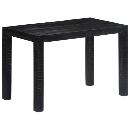 Dining Table Black 46.5"x23.6"x29.9" Solid Mango Wood