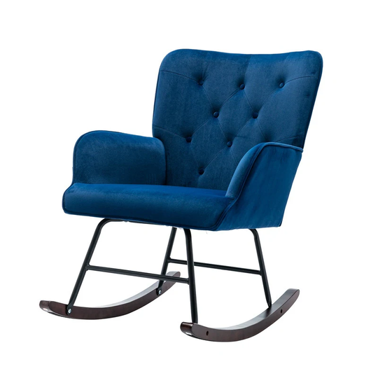 Velvet Living Room Rocking Chair, Arm Chair