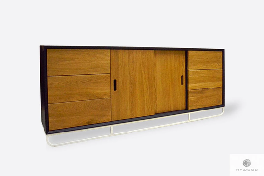 Oak Tv Board Tv Lowboard Sideboard Solid Wood Stand Eiche Mueble Möbel Hifi Massivholz Fernsehschrank Denis Ii