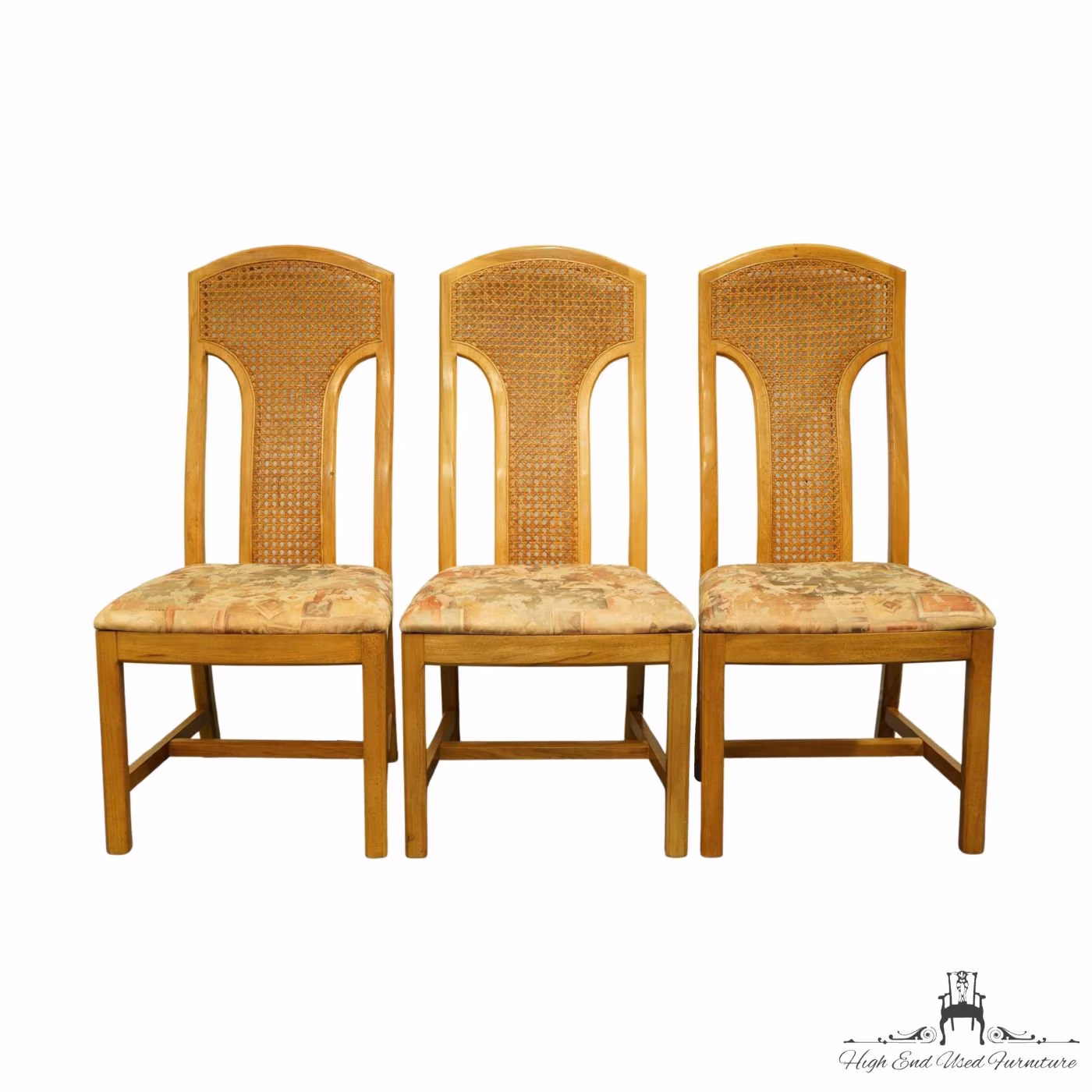 Set Of 3 Thomasville Entourage Collection Contemporary Modern Dining Side Chairs 16621-861-862