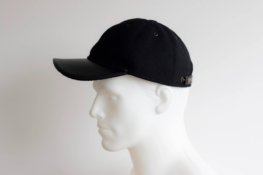 Baseball Black Cap Semi Woolen Classic Hat Adjustable Grey Trucker Warm Black