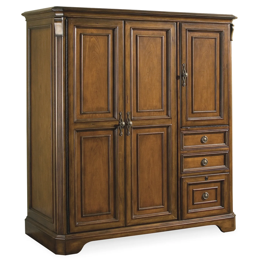 Brookhaven Computer Cabinet - 55.25"W x 62"H x 25.5"D